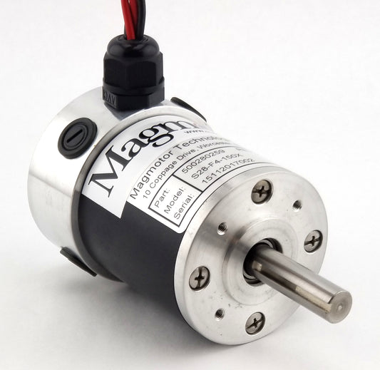 Magmotor S28-F4-150X 12 to 24 Volt 4 Pole Brushed Combat Motor 500280259 Front View
