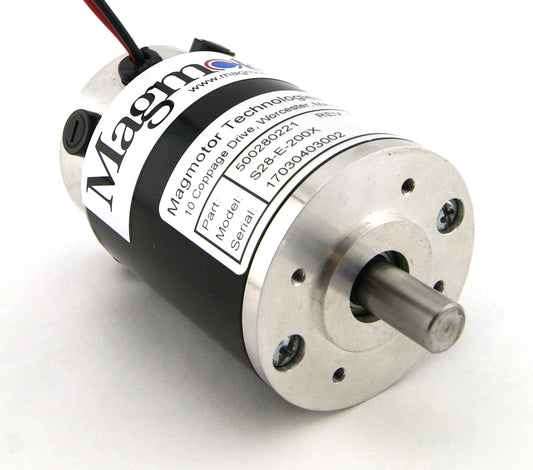 Magmotor S28-E-200X 66 to 110 Volt 4 Pole Brushed Motor 500280221 Front View