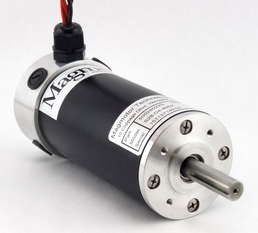 Magmotor S28-D4-400X 12 to 30 Volt 4 Pole Brushed Combat Motor 500280223 Front View