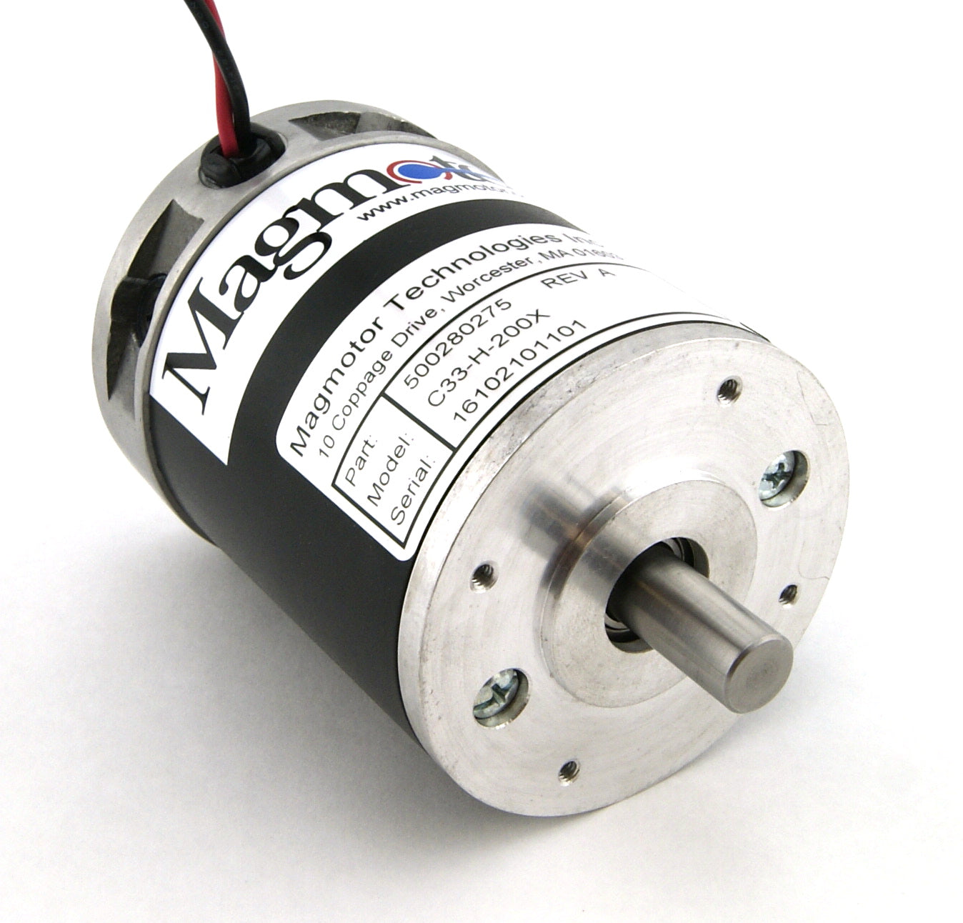 Magmotor C33-H-200X 24 to 60 Volt 4 Pole Brushed Motor 500280275 Front View