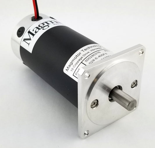 Magmotor S28-E-400FX 36 to 72 Volt 4 Pole Brushed Motor 500280376 Front View