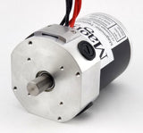 Magmotor S28-F4-150X 12 to 24 Volt 4 Pole Brushed Combat Motor Slim Design Rear View