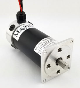 Magmotor S28-D4-400FX 12 to 30 Volt 4 Pole Brushed Motor Front View